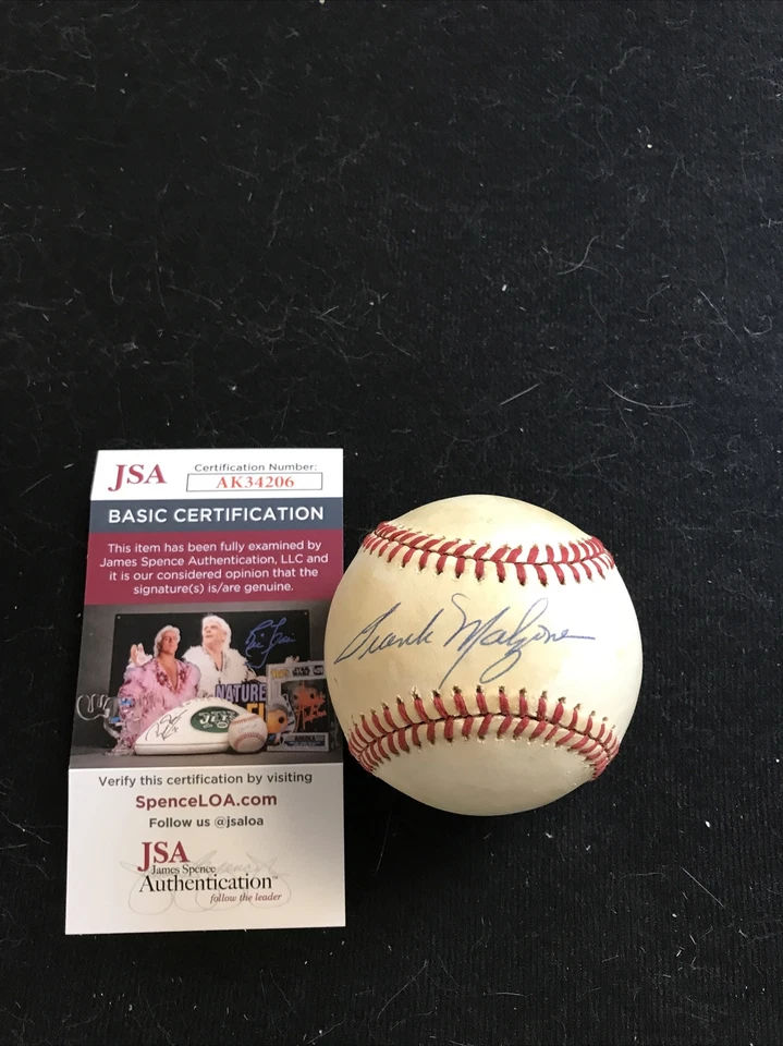 Frank Malzone Signed Autographed Official MLB Baseball JSA COA Foto 1 de 2