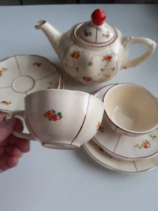Ditmar Urbach Rare Art Deco tea set Czechoslovakia - Picture 1 of 10