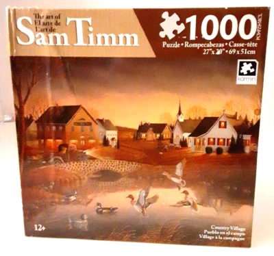 Country Village Sam Timm Wild Wings 1000 件 Karmin 拼图 全新带盒 27 x 20 — 第 1/4 张图片