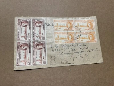Virgin Islands  1946 Reg FDC +Omnibus Victory #88-89 BLK4 +Uncommon Multiple Use - Image 1 of 2