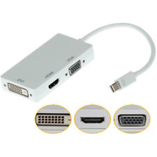 Input HDMI/VGA/DVI Adapter For Mac Macbook Air Pro Thunderbolt DP to HDMI