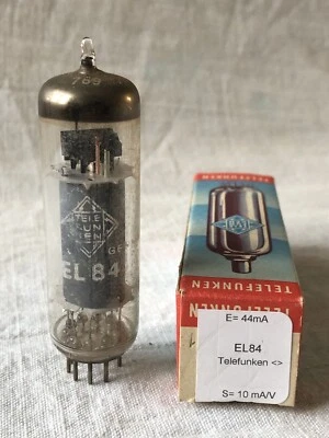 EL84 6BQ5 Telefunken    Vacuum Tube, lampe, Röhre, Valve. Slightly Used - Photo 1/4