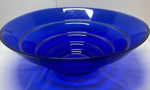 Art Deco Cobalt Blue Stepped Elegant Bowl Great Display Home Decor Art Nouveau - Picture 1 of 6