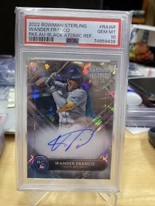 2022 Bowman Sterling WANDER FRANCO Auto Black Atomic Refractor /10 PSA 10 #RA-WF
