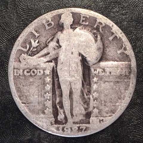 1927-S Standing Liberty Quarter - High Quality Scans #E377 Cover
