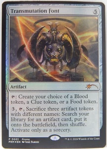 Magic the Gathering TCG - 2024 WPN Foil Promo 0001 - TRANSMUTATION FONT - Bild 1 von 2