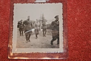 Original WW2 Photo of German Whermacht Solders in Plastic Holder - Picture 1 of 4