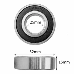 Rodamiento de bolas sellado de doble lado 6205-2RS 25x52x15 6205 2RS 6205RS - Imagen 1 de 1