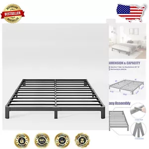 Heavy-Duty 7in King Bed Frame | No Box Spring Needed, Easy Assembly, Noise-Free - Picture 1 of 8