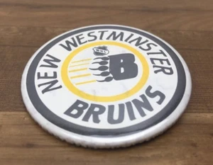 New Westminster Bruins Button Badge Pin WHL Western Hockey League - Picture 1 of 7