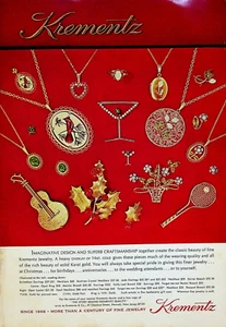 1974 Krementz Fine Jewelry Vintage 1970s Print Ad Design & Superb Craftsmanship - Imagen 1 de 2