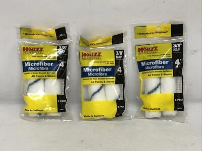 Lot Of (3) Whizz Xtra Sorb 4 In. x 3/8 In. Microfiber Roller Cover 74011 - Image 1 of 4
