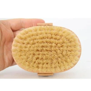 Cepillo corporal de baño de piel seca cerdas naturales de jabalí spa sauna exfoliante NUEVO - Imagen 1 de 7