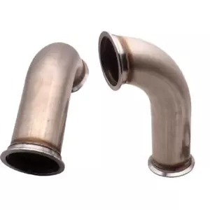 3inch V-BAND STAINLESS Steel 90 DEGREE UNIVERSAL TWIN TURBO ELBOW PIPE EXHAUST . - Bild 1 von 10