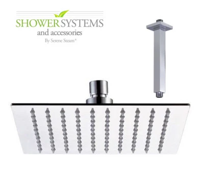 Cabezal de ducha de lluvia cuadrado ultrafino de alta presión de lujo de 8""  Foto 1 de 4