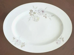 JOHANN HAVILAND 15" Oval Serving Platter Sweetheart Rose - Picture 1 of 8