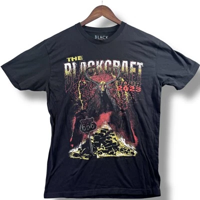The Blackcraft Tour Men's Large L Black T Shirt 2023 Band Music Tee Concert Foto 1 de 4