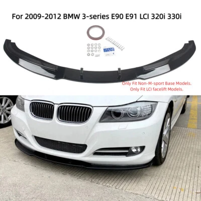 KIT DE CARROCERÍA PARACHOQUES DELANTERO NEGRO BRILLANTE PARA BMW 320i 330i E90 09-12 4 puertas/sedán lip Foto 1 de 4