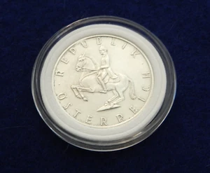 1966 Austria 5 Schilling - Fantastic Silver Coin - See PICS - Picture 1 of 2