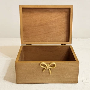 Joyero de madera vintage arco hecho a mano rústico cofre de almacenamiento caja de baratijas 8"" - Imagen 1 de 4