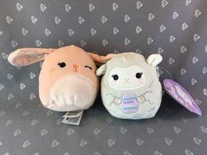 9 - BSC Mini Olana and Satine Easter Squishmallows 3" - Picture 1 of 4