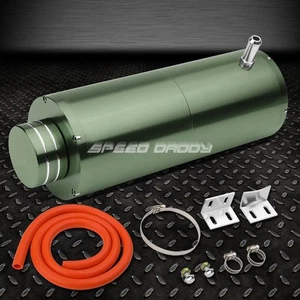 8.5"X3" 3/8"HOSE ALUMINUM COOLANT RECOVERY OVERFLOW RESERVOIR TANK/CAN GUN METAL - Bild 1 von 5
