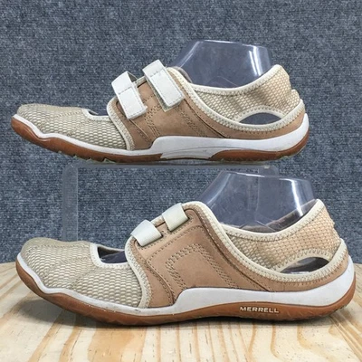 Merrell Shoes Womens 8.5 Beige Tan Suede Mesh Lorelei  Mary Jane Casual Comfort - Image 1 of 4