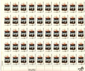 US Stamps # 1420  6 cent Pilgrim Landing Sheet of 50 stamps - Picture 1 of 1