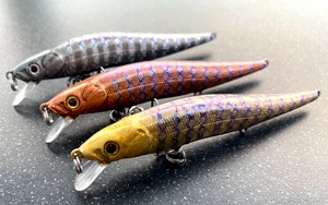 Oneten Vision Lure Value 3 Pack Copper/Gold/Silver 14g 110mm Salmon Tay Rigged - Picture 1 of 11