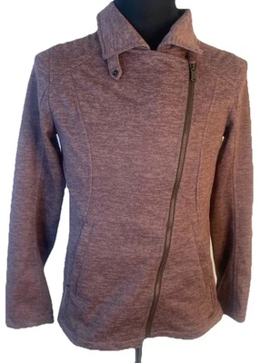 Chaqueta Prana Marabelle Softshell Para Mujer Pequeña Muave Asimétrica Bolsillos con Cremallera Completa Foto 1 de 4