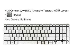 German DE Laptop Keyboard For HP ENVY 15-ed 15m-ed 15-ee 15m-ee 15z-ee Backlit - Picture 1 of 5