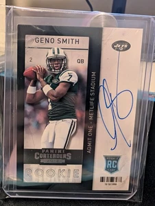 GENO SMITH 2013 Panini Contenders Rookie on-card AUTO / AUTOGRAPH - Picture 1 of 2
