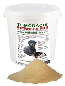 Bierhefe Hund Barf Zusatz reines Bierhefepulver Biotinkur Haut Fell 5kg Eimer - Bild 1 von 6