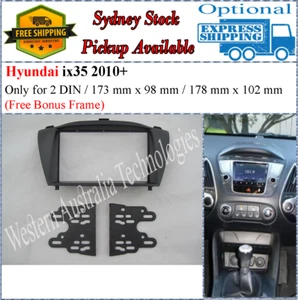 Fascia facia Fits Hyundai ix-35 ix35 Tucson iX 2010+ Double Two 2 DIN Dash Kit - Picture 1 of 4