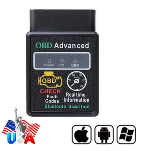Para Apple Android coche bluetooth OBD2 lector de códigos de barras escáner de diagnóstico de coche - Imagen 1 de 8