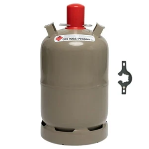 11 kg Gasflasche Camping Gasgrill Caravan Propangasflasche Heizer grau - Bild 1 von 5