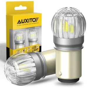 2x White 1157 BAY15D SMD LED Tail Brake Stop Reverse Turn Signal Light Bulbs EAC - Bild 1 von 11