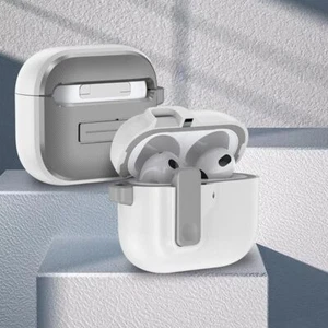 Dustproof Earbuds Cover Switch Buckle Charging Box Shell for AirPods 4 - Picture 1 of 21