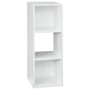 Closetmaid Stackable 3 Cube Shelving Unit Storage Organizer Cubeical, White - Picture 1 of 6