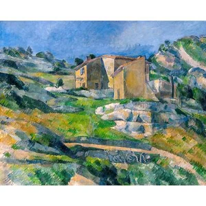 Cezanne, Houses in Provence, 1883, Lustre Canvas Print, 24" x 30" - Picture 1 of 10