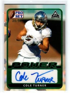 2021 Leaf Pro Set Power Emerald #BACT1 Cole Turner /50 - Picture 1 of 1