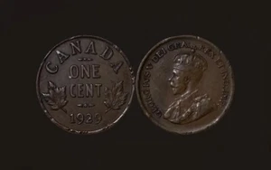 1929 Canada 1 Cent Coin 🇨🇦 (FM122) - Picture 1 of 3