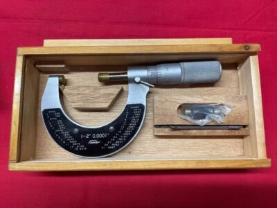 Fowler ODTV-3 Outside Micrometer 1-2"   VINTAGE!! - Image 1 of 3