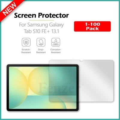 1-100 LOT LCD Ultra Clear Screen Protector for Samsung Galaxy Tab S10 FE+ 13.1 - Image 1 of 4