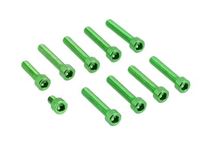 Set: Aluminium-Schrauben, Innensechskant in Grün Kupplungs- und Lichtmaschinende - Bild 1 von 1