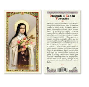 Oracion a Santa Teresita - Spanish - Paperstock Holy Card HC9-024SNL - Picture 1 of 1
