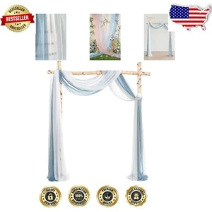 30" W x 20ft L Wedding Drapes with Sparkling Yarn - Stunning Backdrop for Events - Picture 1 of 9