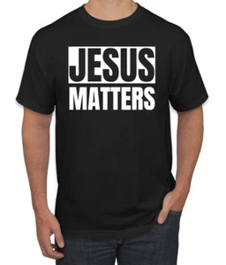 Jesus Matters Christian Love God Church Men Tshirt - Picture 1 of 24