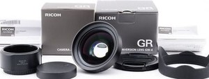 Ricoh GW-4 wide angle conversion lens and GA-1 for GR III [Near Mint] #2359A