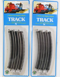 Bachmann 12 Pieces 9 3/4" Radius Curved Track Nickle Silver N scale NOS - Picture 1 of 4
